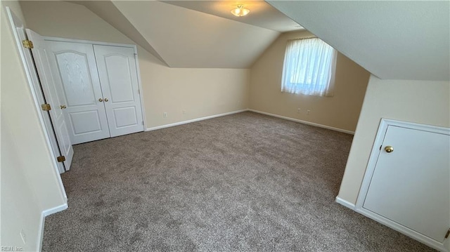 2019 River Pearl Way, Chesapeake, VA 23321 - additional living space featuring carpet, lofted ceiling, and baseboards