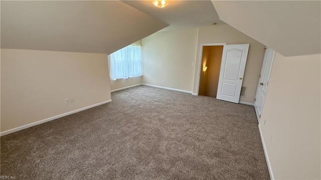 2019 River Pearl Way, Chesapeake, VA 23321 - additional living space with lofted ceiling, carpet floors, and baseboards
