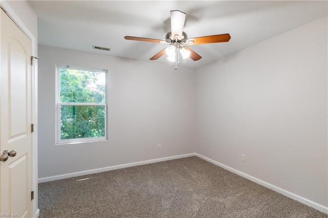 429 Draper Dr, Norfolk, VA 23505 - empty room featuring carpet floors, ceiling fan, and baseboards
