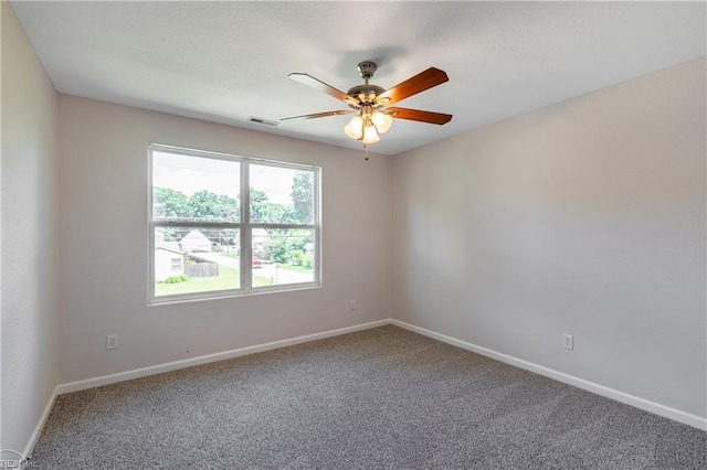 429 Draper Dr, Norfolk, VA 23505 - carpeted empty room featuring baseboards and a ceiling fan