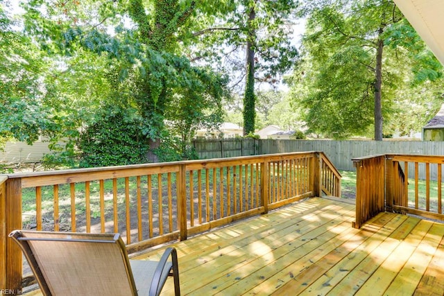 1621 Bill St, Norfolk, VA 23518 - wooden terrace featuring a fenced backyard