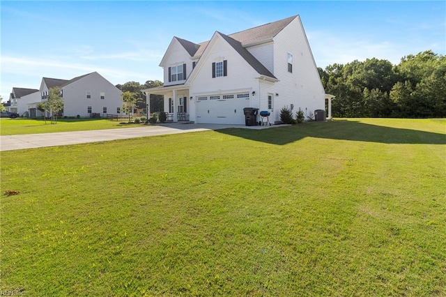 110 Georgia Dr, Elizabeth City, NC 27909 - traditional-style home featuring a garage, driveway, and a front yard