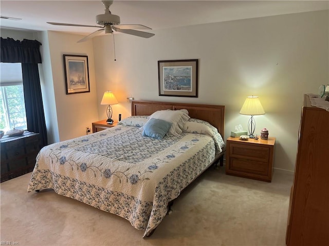 240 Dockside Dr Unit C, Hampton, VA 23669 - bedroom featuring light carpet and a ceiling fan