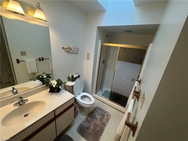 240 Dockside Dr Unit C, Hampton, VA 23669 - bathroom featuring a stall shower, toilet, and vanity