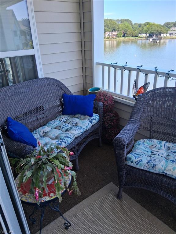 240 Dockside Dr Unit C, Hampton, VA 23669 - balcony featuring a water view