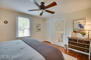 337 Juniper Cove Ln, Bohannon, VA 23021 - bedroom with wood finished floors and a ceiling fan