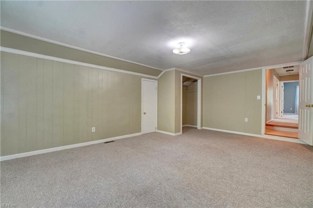 7 Saint Francis Dr, Newport News, VA 23602 - unfurnished bedroom with ornamental molding, carpet flooring, baseboards, and a textured ceiling