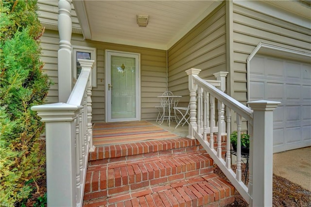 7 Saint Francis Dr, Newport News, VA 23602 - property entrance with a garage and covered porch