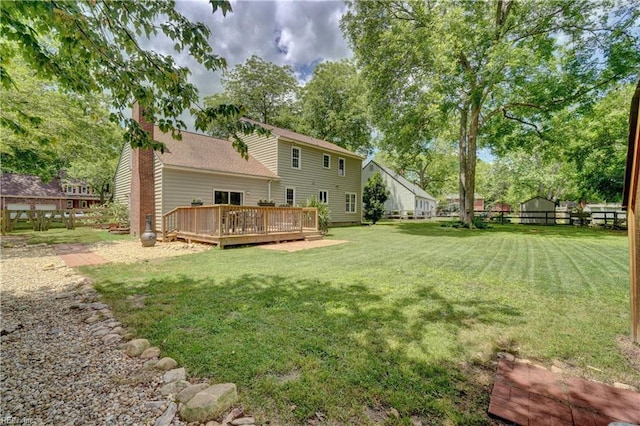 7 Saint Francis Dr, Newport News, VA 23602 - view of yard featuring a wooden deck
