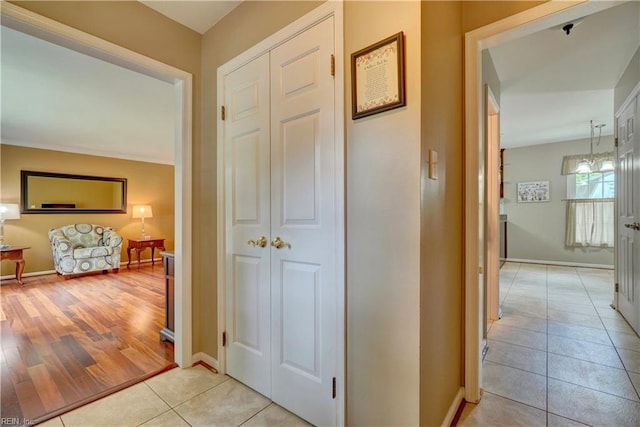 7 Saint Francis Dr, Newport News, VA 23602 - corridor with light tile patterned floors and baseboards