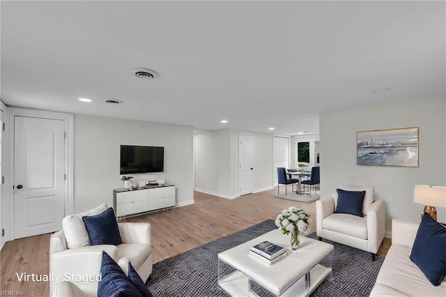 764 Greenway Rd, Suffolk, VA 23434 - living room with wood finished floors, recessed lighting, and baseboards