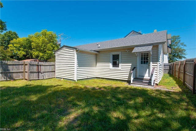 3032 Grandy Ave, Norfolk, VA 23509 - back of property with roof with shingles and entry steps