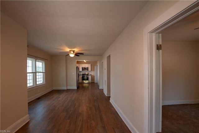 3032 Grandy Ave, Norfolk, VA 23509 - hall with dark wood-type flooring and baseboards
