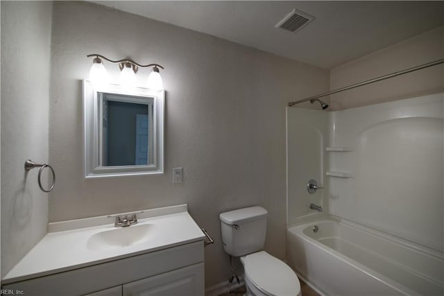 3032 Grandy Ave, Norfolk, VA 23509 - bathroom with vanity, toilet, and shower / washtub combination