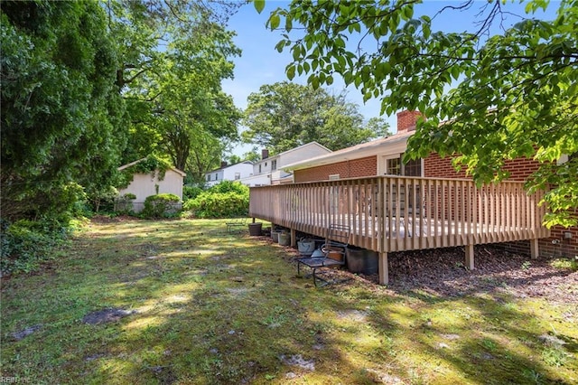 8 Marilea Cir, Newport News, VA 23606 - view of green lawn featuring a wooden deck