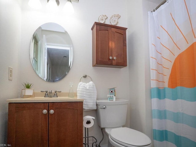 3124 Douglas Rd, Chesapeake, VA 23322 - full bath with vanity, toilet, and a shower with shower curtain
