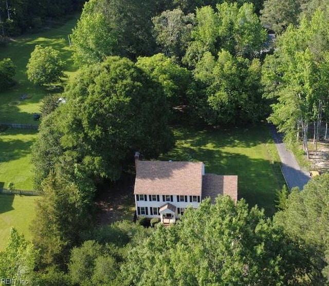 3124 Douglas Rd, Chesapeake, VA 23322 - aerial overview of property's location featuring a forest