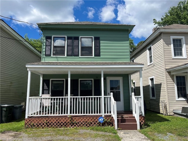 4 Hopkins St, Hampton, VA 23663 - view of front of home featuring a porch