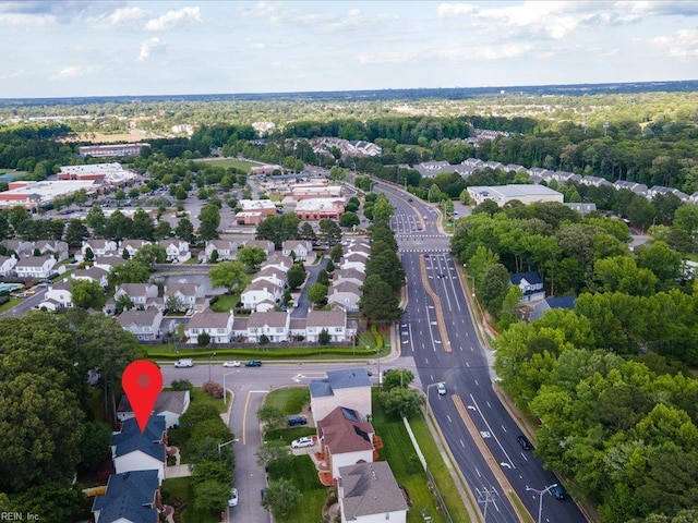 4604 Bellamy Ct, Virginia Beach, VA 23462 - aerial view of property and surrounding area featuring a main thoroughfare and nearby suburban area