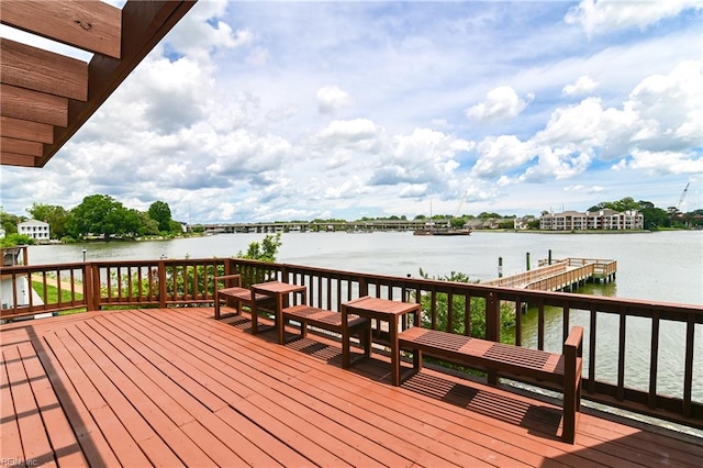 166 Mill Point Dr, Hampton, VA 23669 - wooden terrace featuring a water view