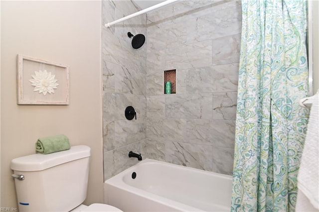 166 Mill Point Dr, Hampton, VA 23669 - full bathroom featuring toilet and shower / bath combo