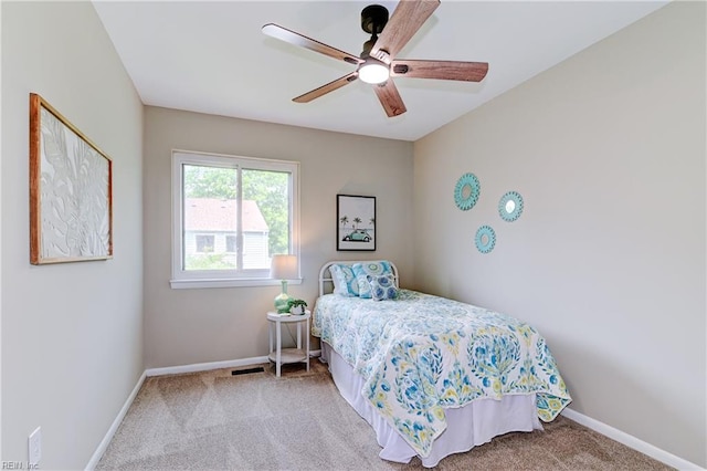 166 Mill Point Dr, Hampton, VA 23669 - bedroom featuring carpet, baseboards, and ceiling fan