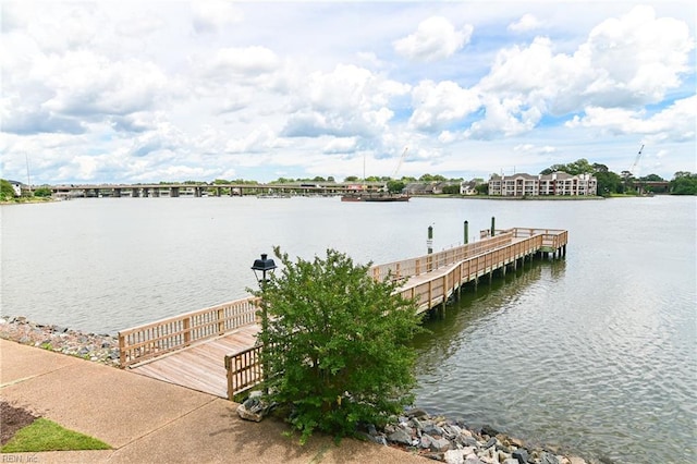 166 Mill Point Dr, Hampton, VA 23669 - dock area featuring a water view