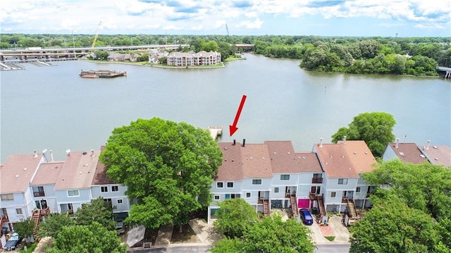 166 Mill Point Dr, Hampton, VA 23669 - aerial view of residential area featuring a large body of water