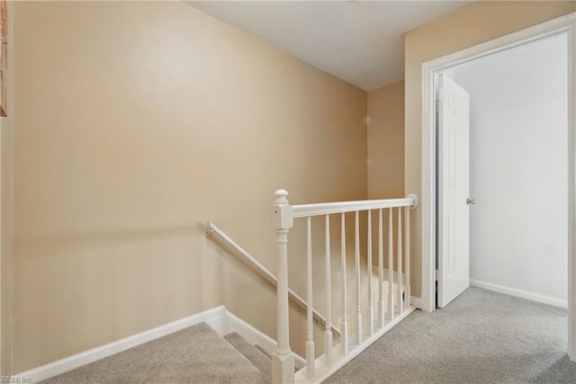 1765 Unicorn Dr, Virginia Beach, VA 23454 - stairway featuring carpet flooring and baseboards