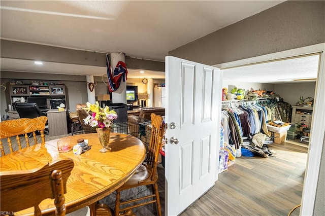14387 Tucker Swamp Rd, Zuni, VA 23898 - dining space featuring wood finished floors