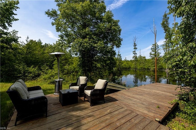 14387 Tucker Swamp Rd, Zuni, VA 23898 - dock area featuring a water view