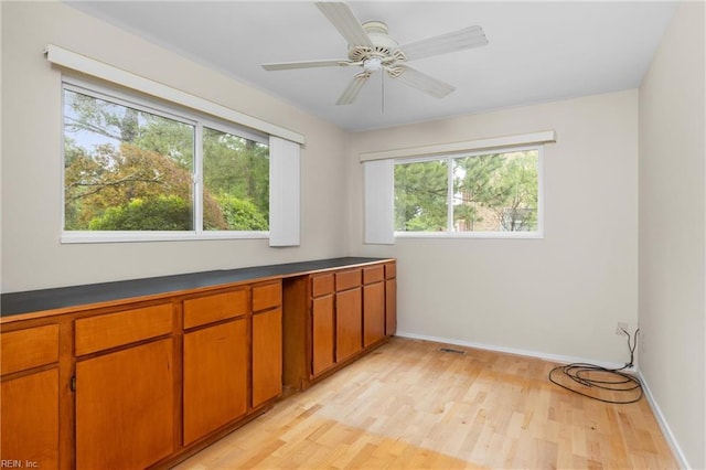 4249 Cheswick Ln, Virginia Beach, VA 23455 - empty room featuring light wood-type flooring, baseboards, and ceiling fan