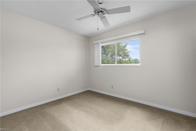 4249 Cheswick Ln, Virginia Beach, VA 23455 - carpeted empty room featuring baseboards and a ceiling fan