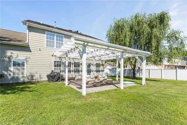 115 Rochdale Ln, Suffolk, VA 23434 - rear view of property featuring a pergola and a patio area