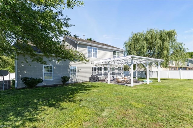 115 Rochdale Ln, Suffolk, VA 23434 - rear view of house featuring a pergola and a patio area
