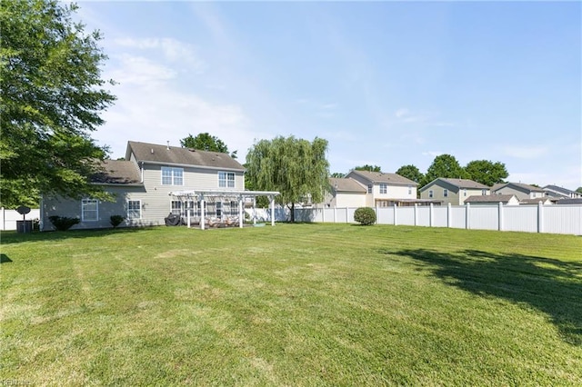 115 Rochdale Ln, Suffolk, VA 23434 - view of yard featuring a pergola and a residential view