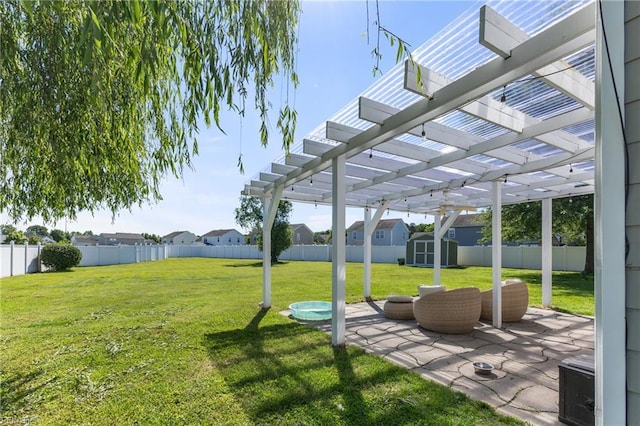 115 Rochdale Ln, Suffolk, VA 23434 - view of yard featuring a pergola and a patio area