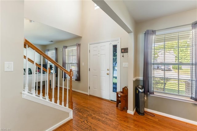 115 Rochdale Ln, Suffolk, VA 23434 - foyer with wood finished floors, plenty of natural light, and baseboards