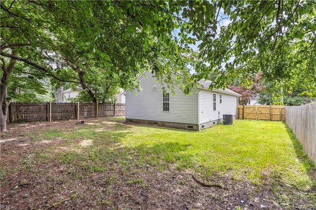 5036 John St, Chesapeake, VA 23321 - view of yard with central AC unit