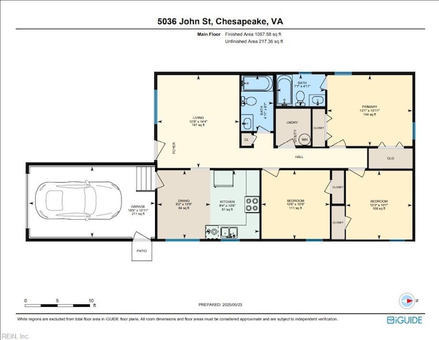 5036 John St, Chesapeake, VA 23321 - property floor plan