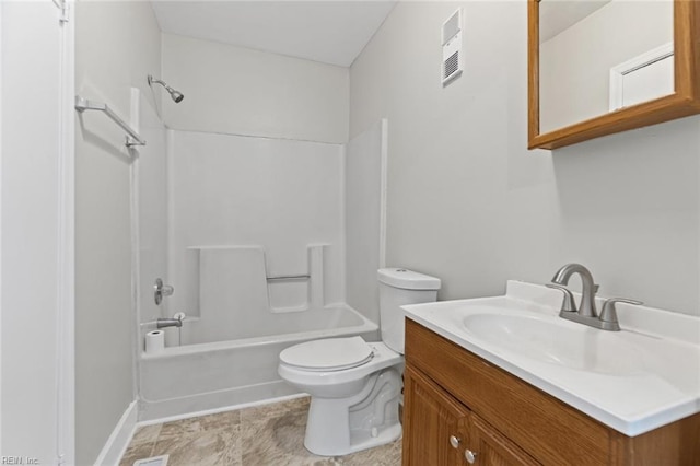 3120 Tidewater Dr, Norfolk, VA 23509 - bathroom with toilet, shower / tub combination, vanity, and tile patterned flooring