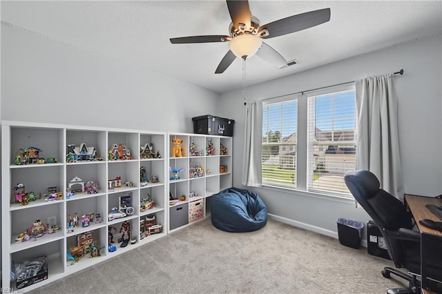 5520 White Swallow Way, Chesapeake, VA 23321 - carpeted office with a ceiling fan and baseboards
