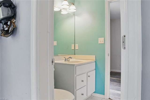 6412 Dove St, Norfolk, VA 23513 - bathroom featuring vanity and baseboards