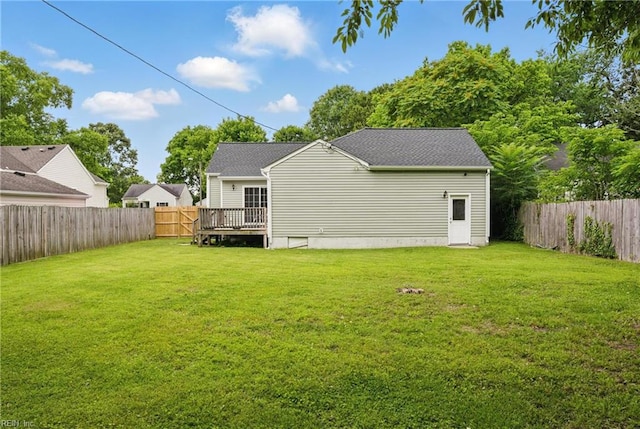 6412 Dove St, Norfolk, VA 23513 - rear view of house featuring a deck