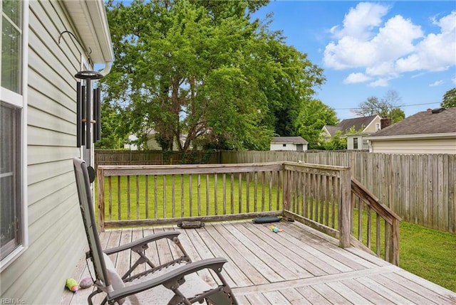 6412 Dove St, Norfolk, VA 23513 - view of wooden deck