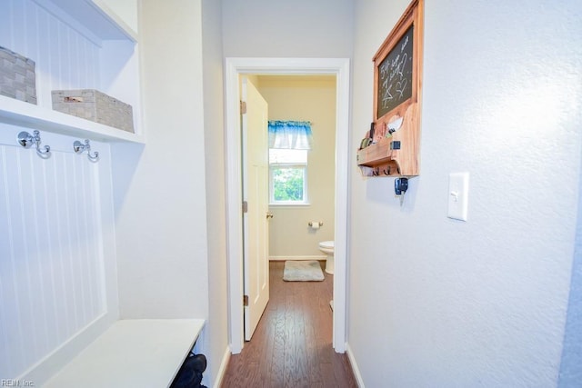 205 Markham St, Suffolk, VA 23435 - mudroom with dark wood-style floors and baseboards