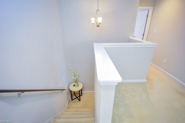 205 Markham St, Suffolk, VA 23435 - staircase with carpet and baseboards