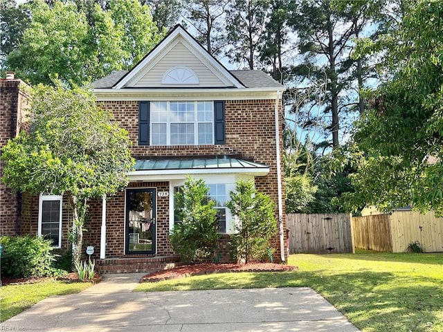 728 S Lake Cir, Chesapeake, VA 23322 - traditional-style house featuring brick siding