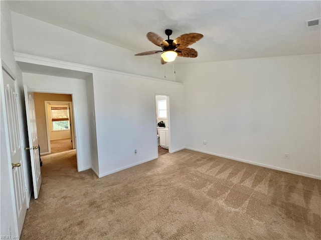 728 S Lake Cir, Chesapeake, VA 23322 - unfurnished room with light colored carpet, ceiling fan, plenty of natural light, and baseboards