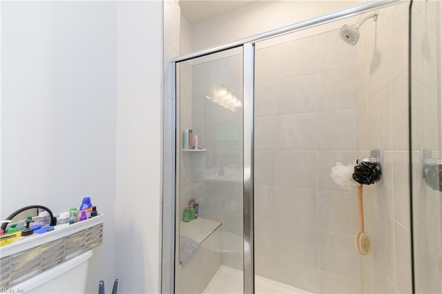 123 Big Woods Dr, Poquoson, VA 23662 - full bathroom featuring toilet and a stall shower
